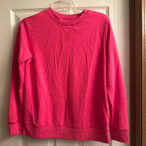 Stars Above Vibrant Pink Crew Neck Sweater